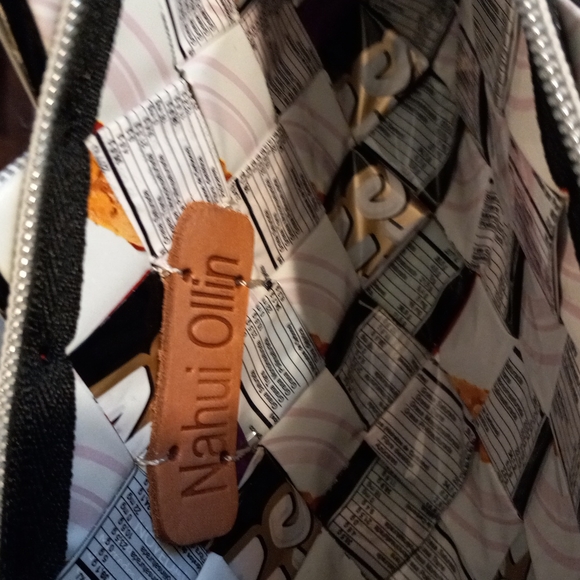 Nahui Ollin black/ white clutch,purse - Picture 3 of 4